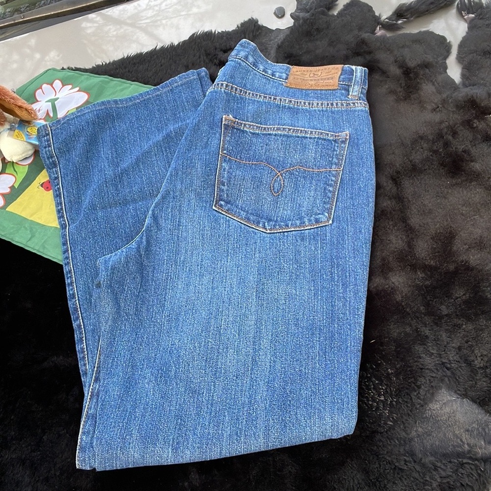 Lauren Jeans Company Ralph Lauren Classic Bootcut Denim Blue Jeans Womens 10 - Picture 14 of 16